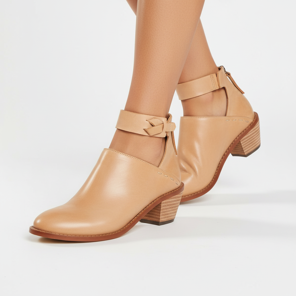 Middenhoge blokhak dames schoen
