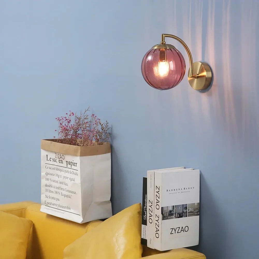 Wandlamp van glas