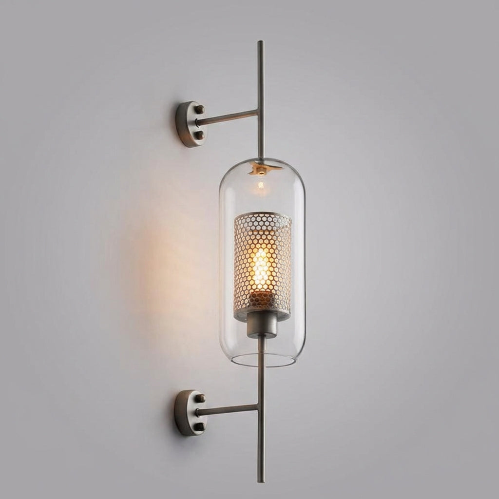 Glazen wandlamp