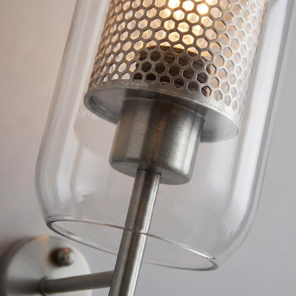 Glazen wandlamp