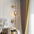 Glazen wandlamp