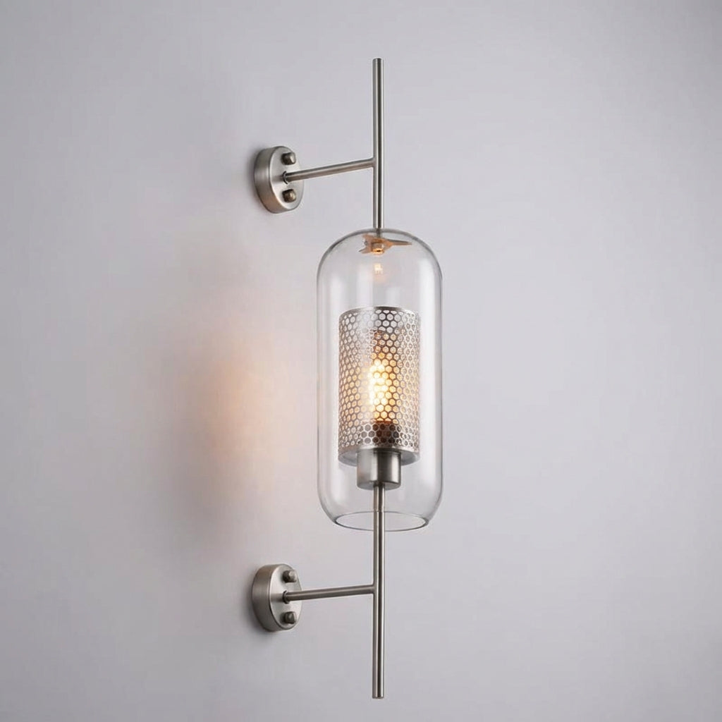 Glazen wandlamp
