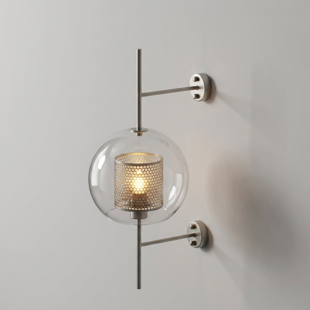 Glazen wandlamp