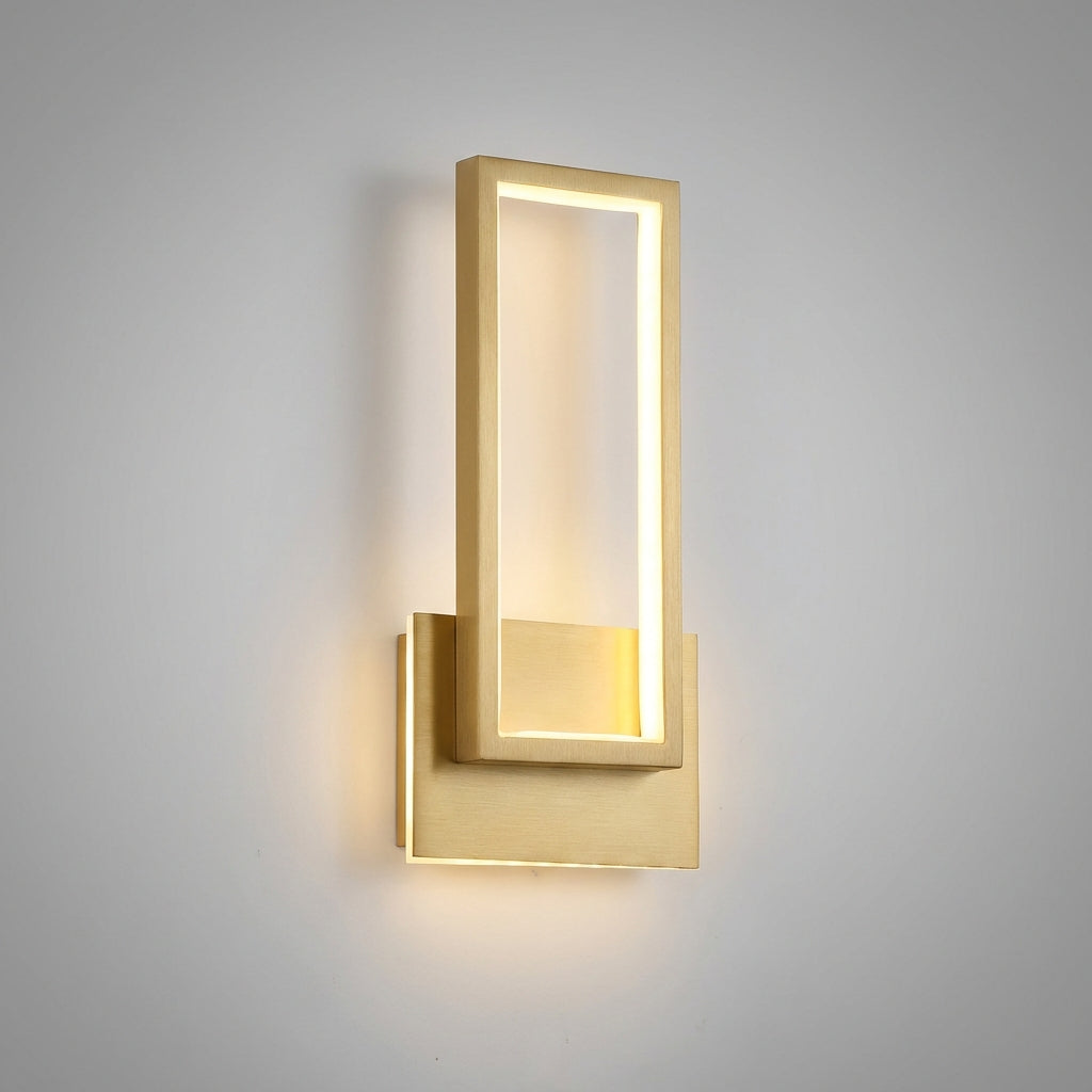 Rechthoekige wandlamp