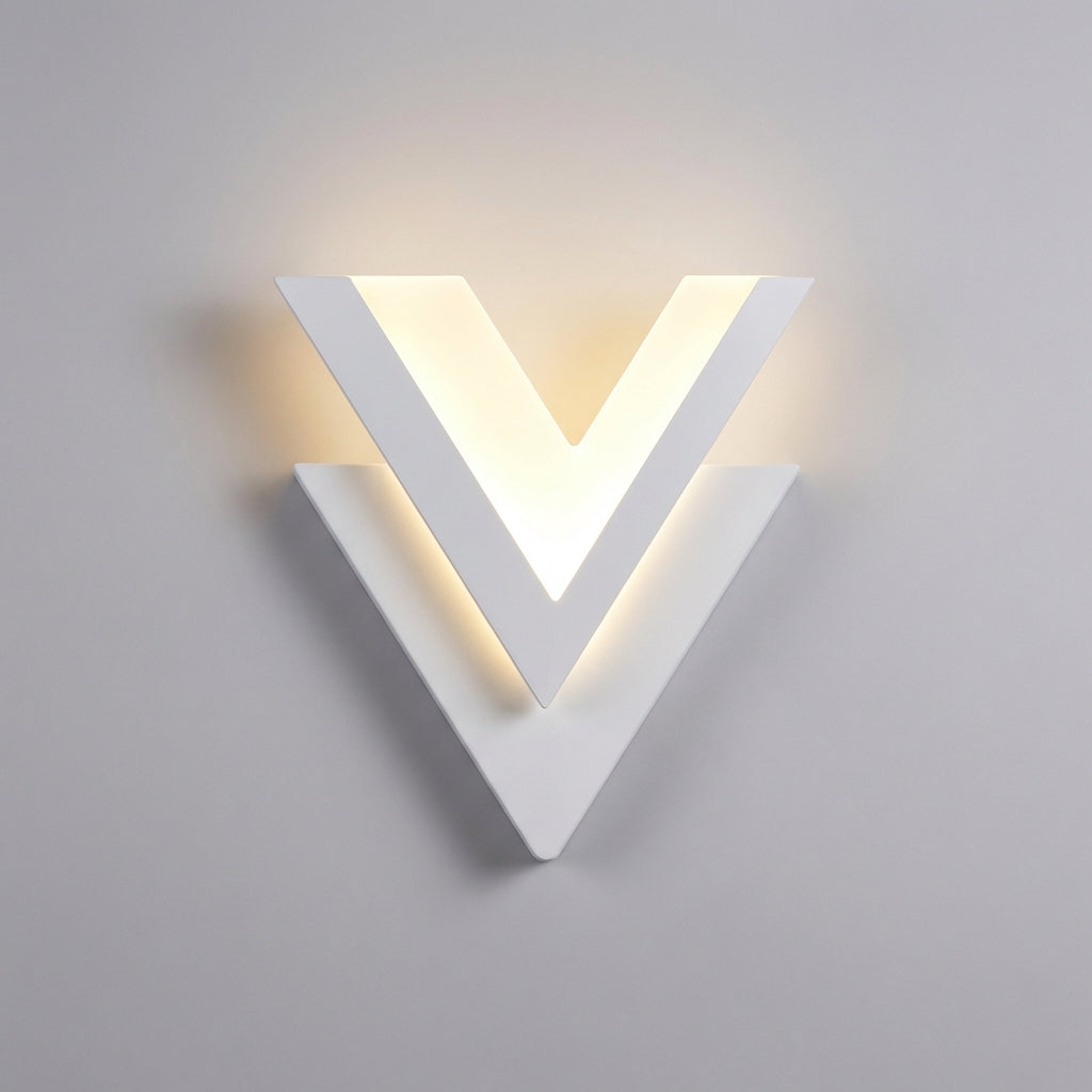 V-vormige wandlamp