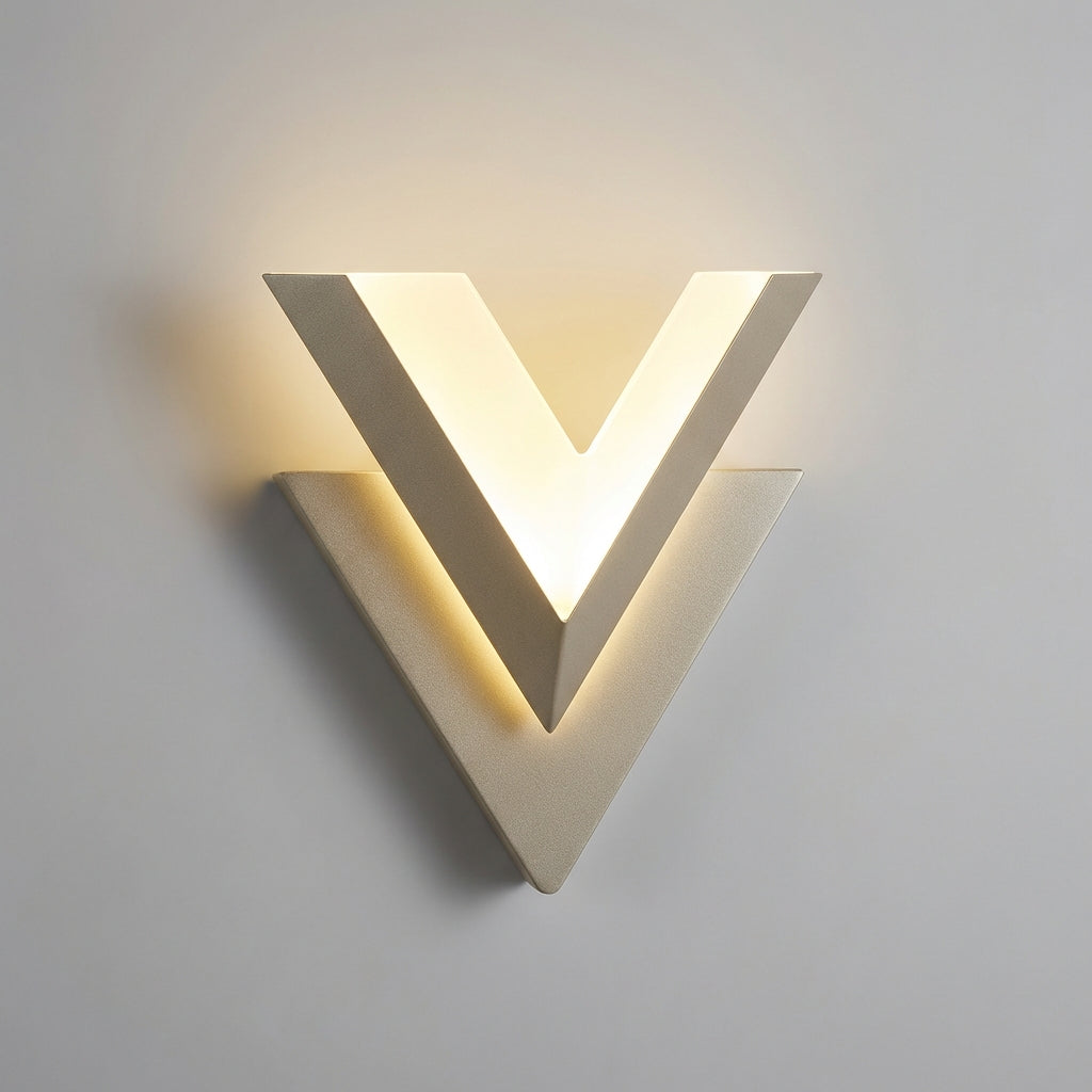 V-vormige wandlamp