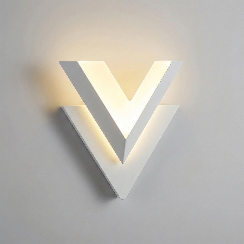 V-vormige wandlamp