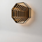 Zeskantige wandlamp