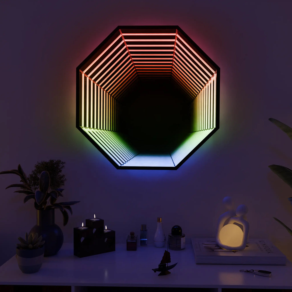Zeskantige wandlamp