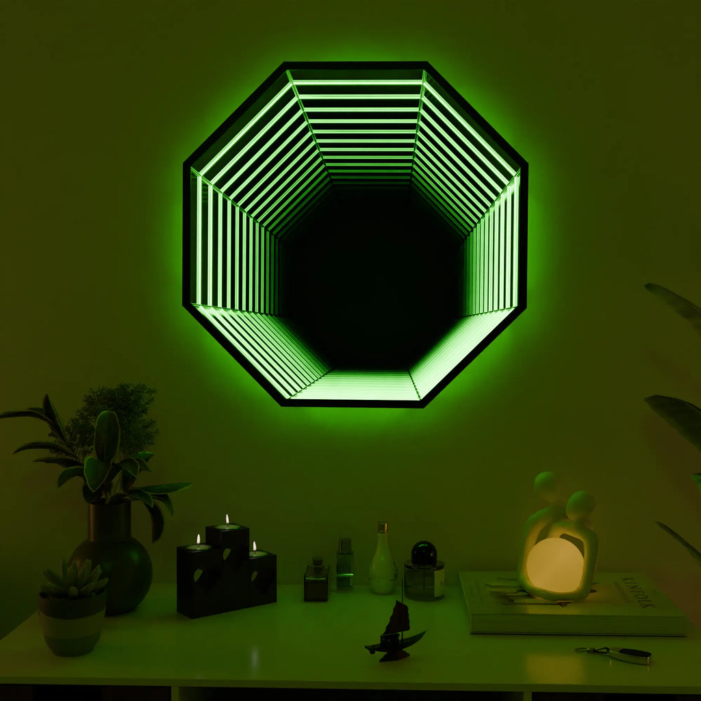 Zeskantige wandlamp