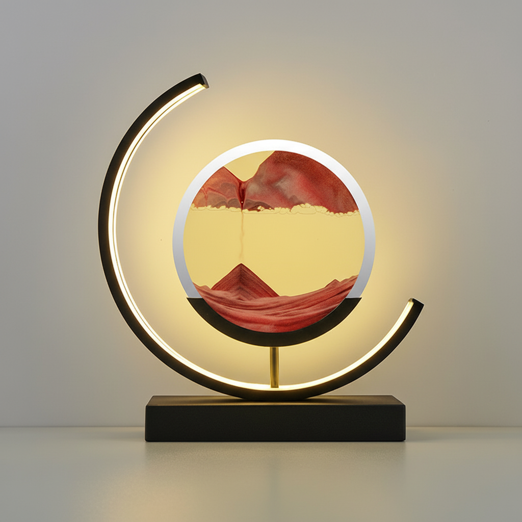 3D-tafellamp met zandschalen — afbeelding 10