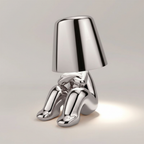 Tafellamp met metalen afwerking