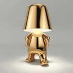 Tafellamp met metalen afwerking