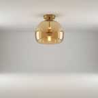 Goudzwarte designlamp