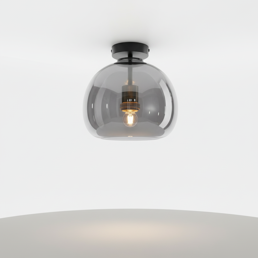 Goudzwarte designlamp