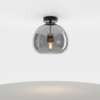 Goudzwarte designlamp