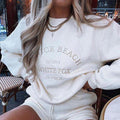 Sweatshirt met ronde hals en borduursel — afbeelding 2