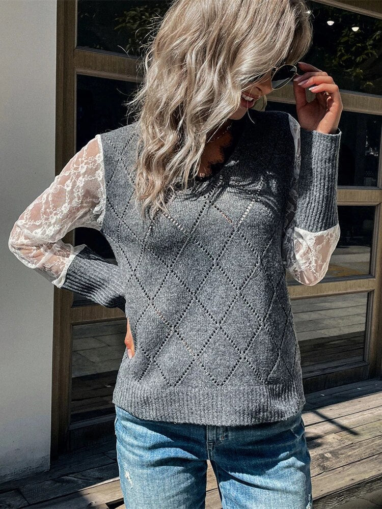V-hals trui voor dames – Noor