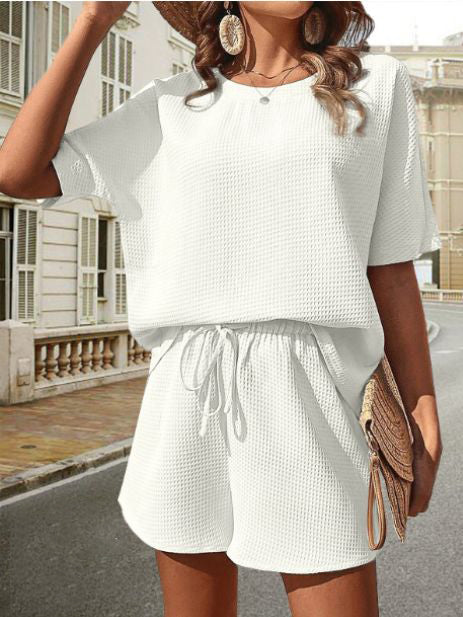 Luchtige dames zomerset met top en shorts