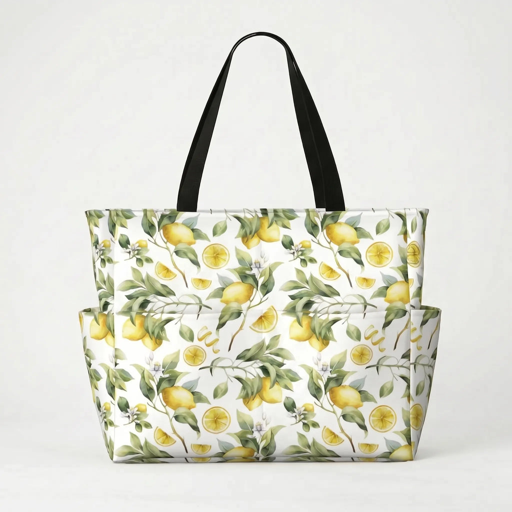 Mooie strandtas met print