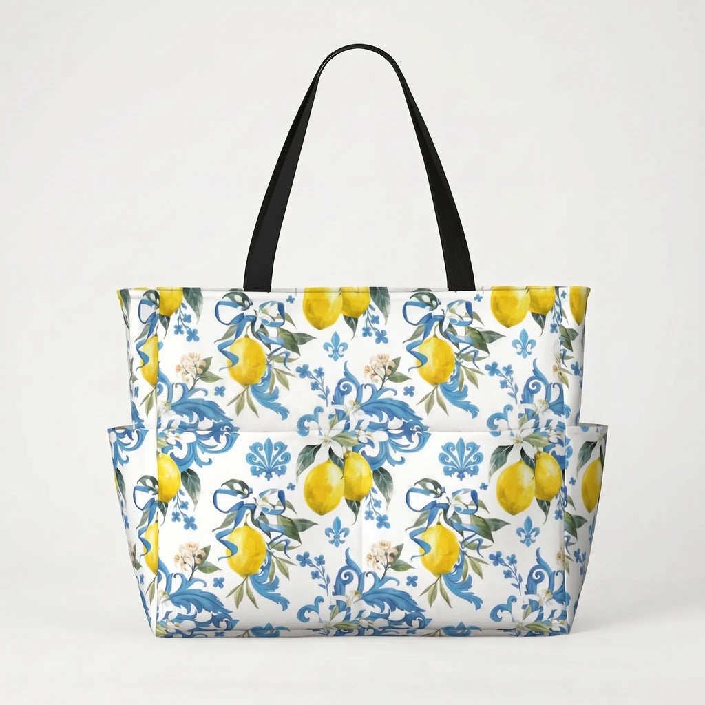 Mooie strandtas met print
