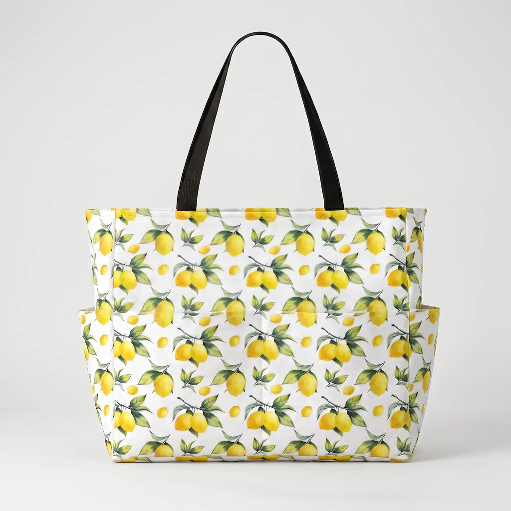 Mooie strandtas met print