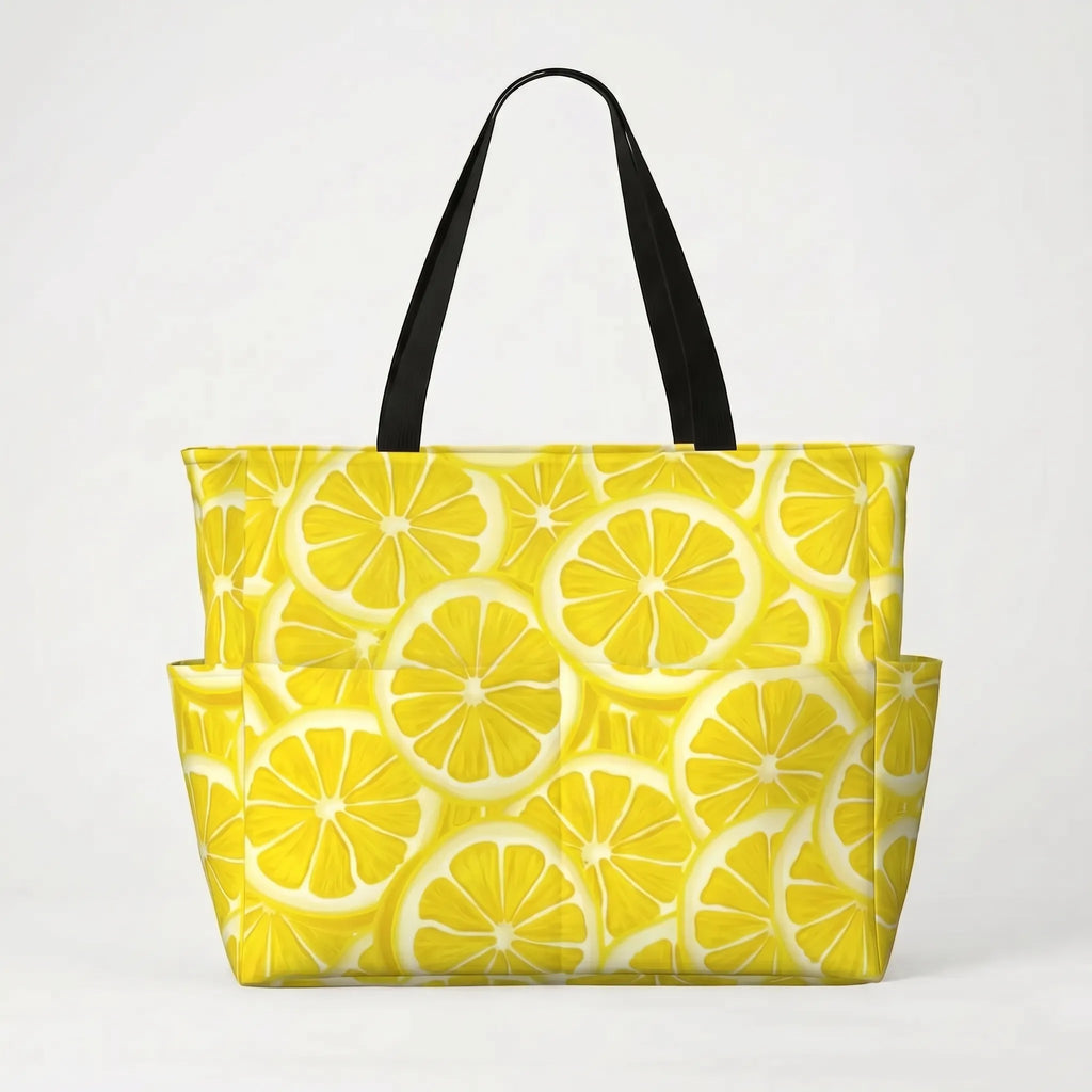 Mooie strandtas met print