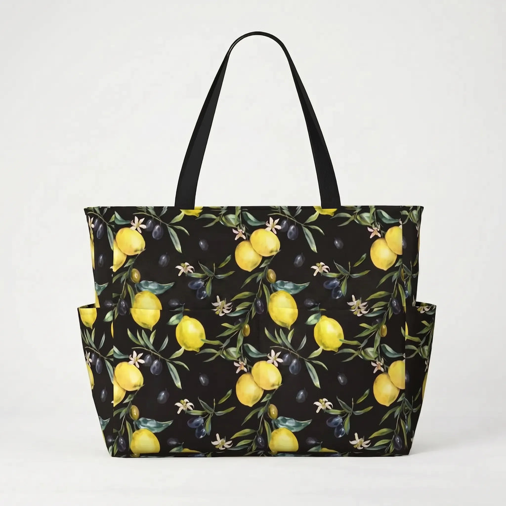 Mooie strandtas met print