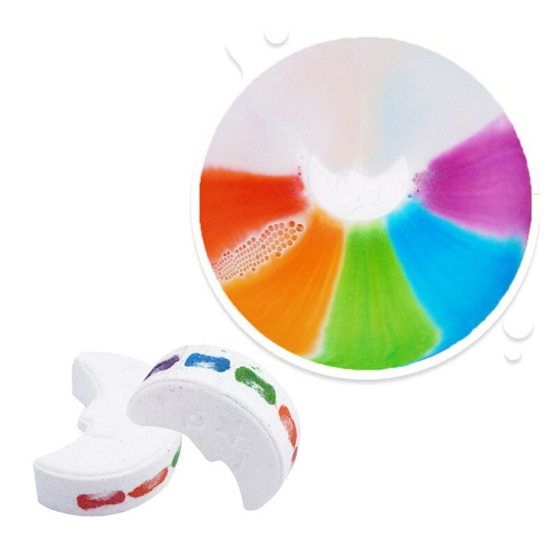 Rainbow bath bomb