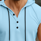 Mouwloze henley-tanktop