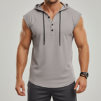 Mouwloze henley-tanktop