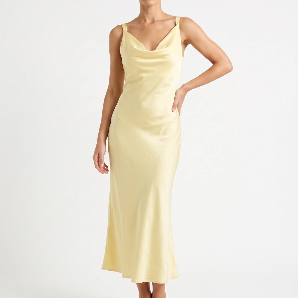 Mouwloze midi-jurk
