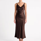 Mouwloze midi-jurk