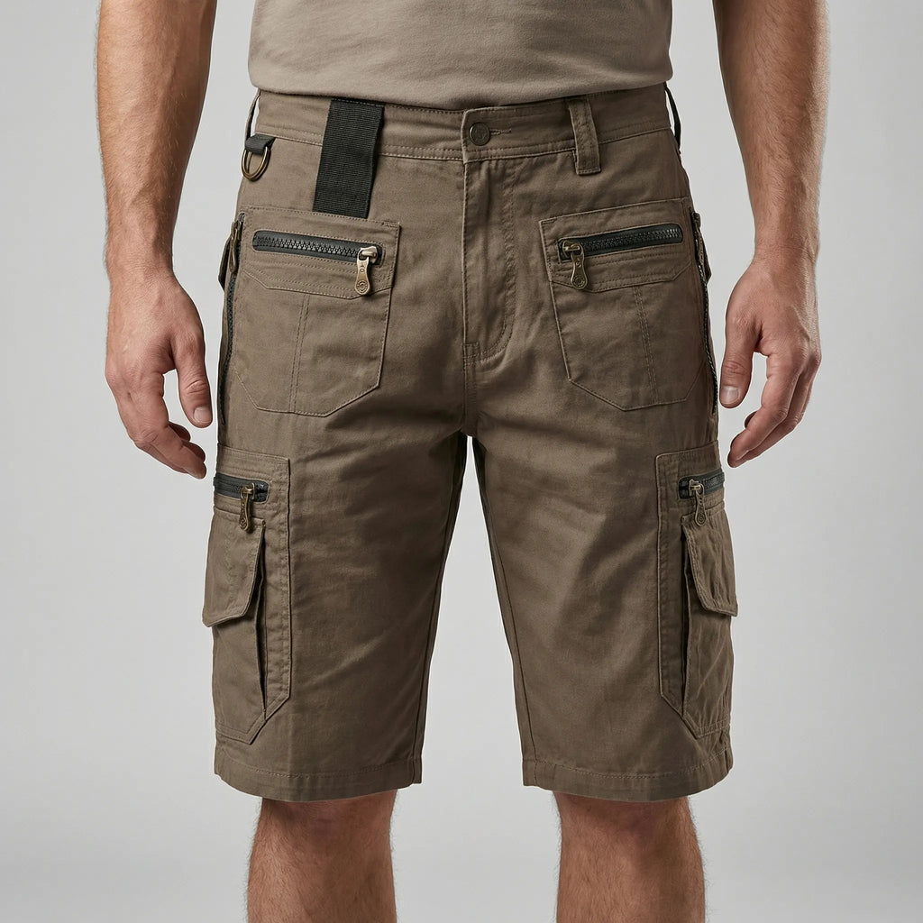 Multi-pocket tactische cargoshorts