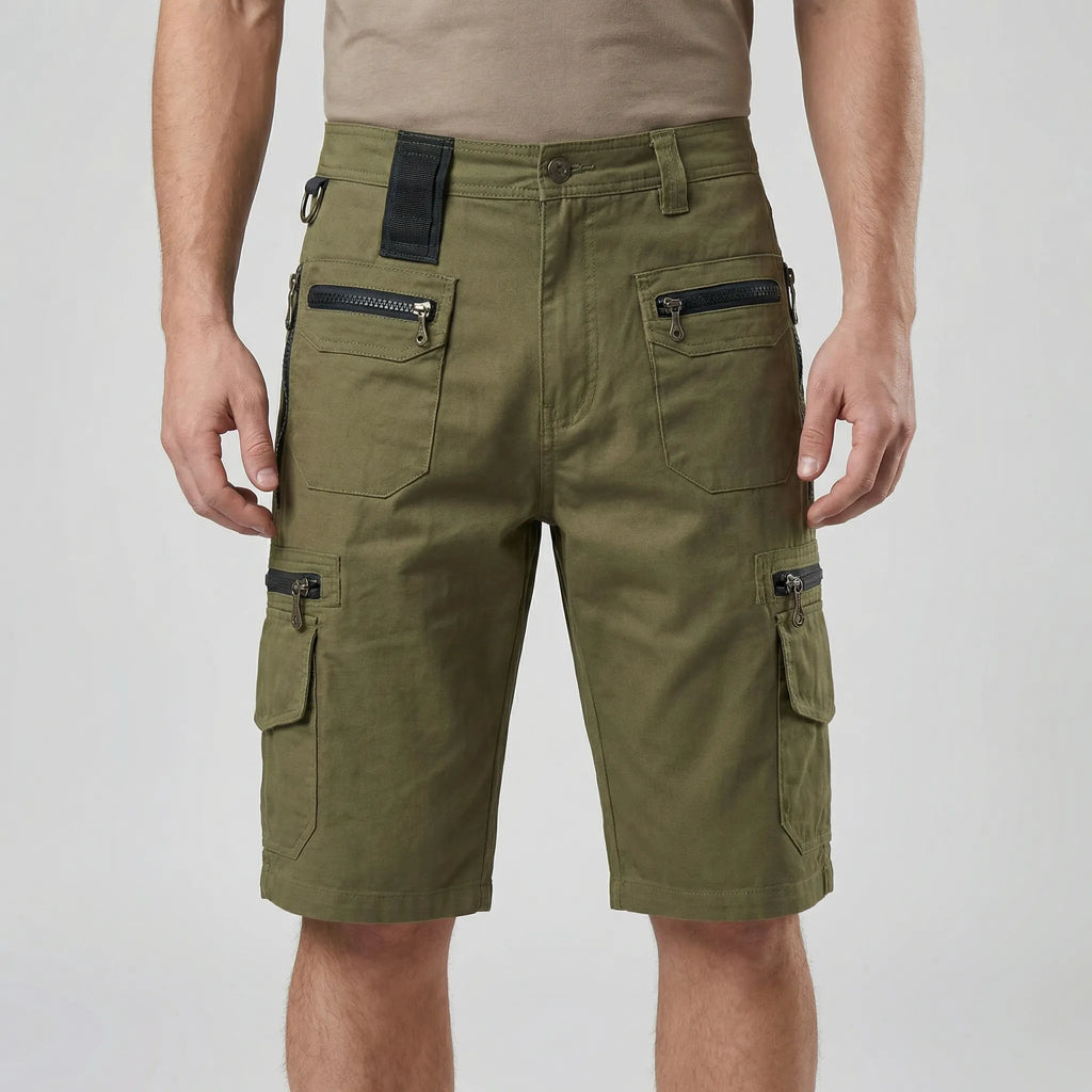 Multi-pocket tactische cargoshorts