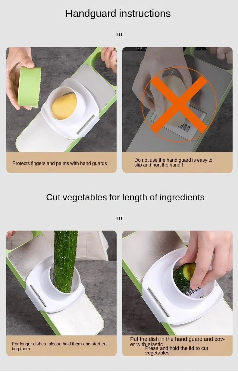 Multifunctionele mandoline groentesnijder