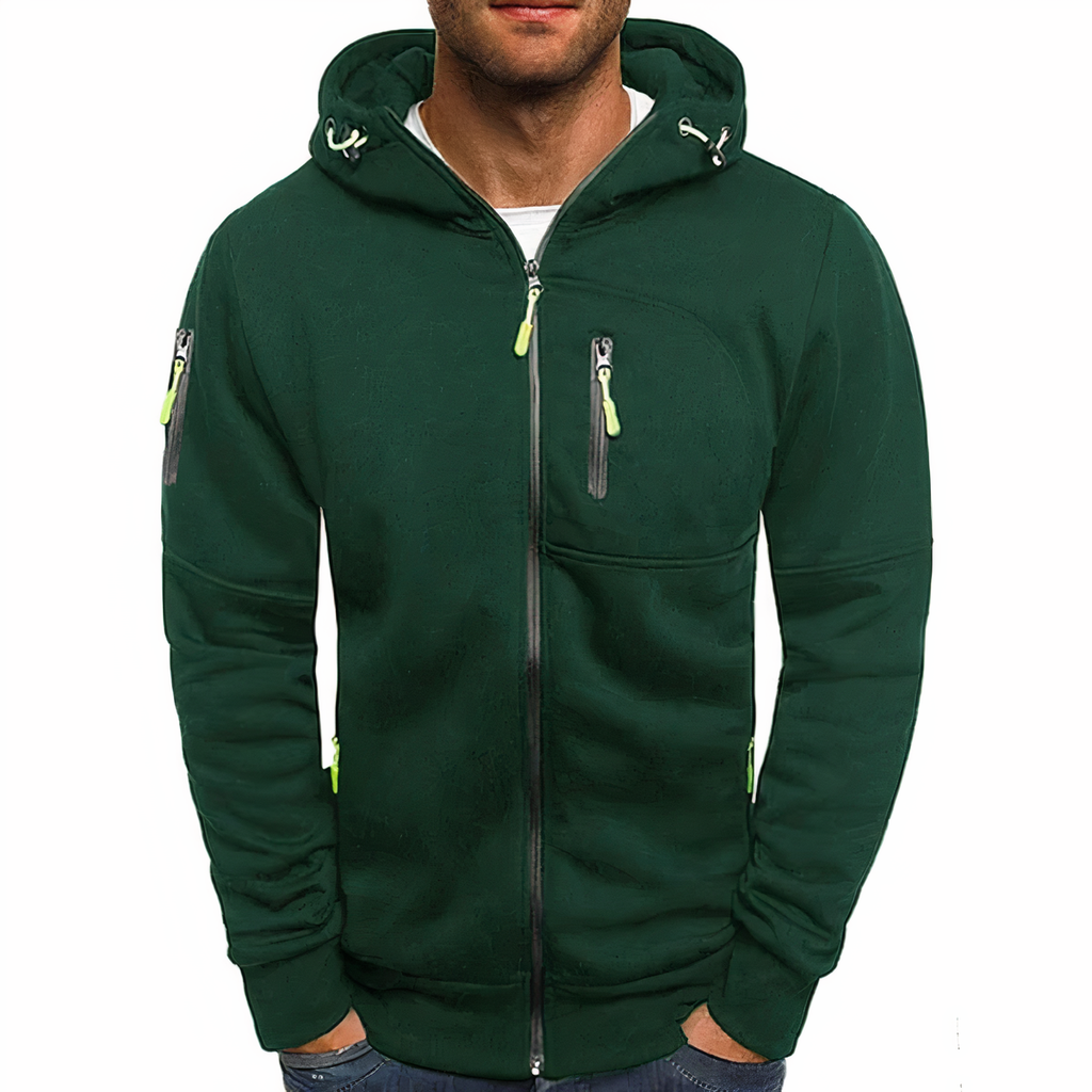 Modieuze hoodie met ritssluiting