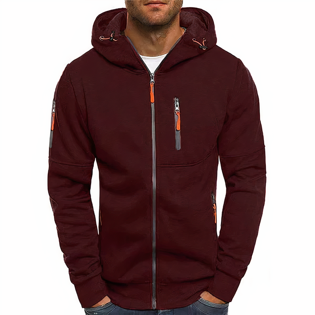 Modieuze hoodie met ritssluiting