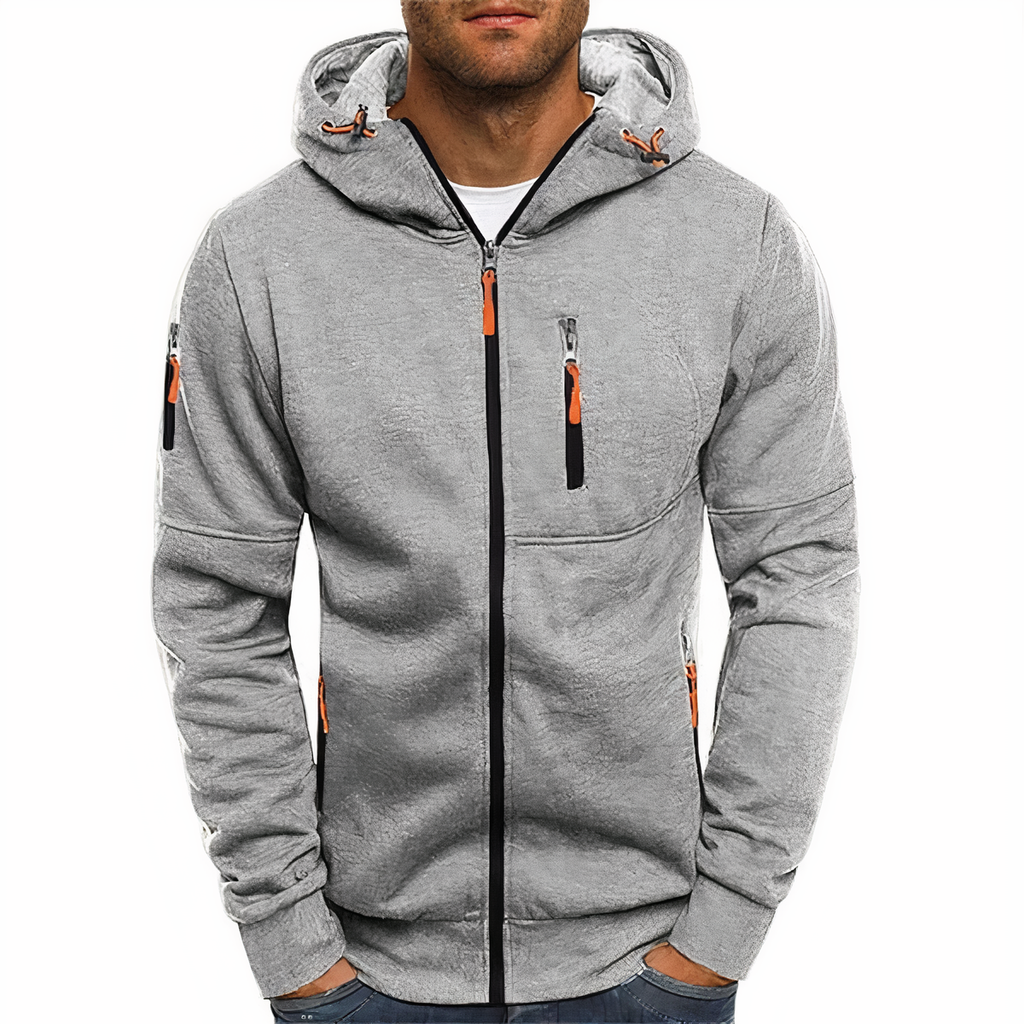 Modieuze hoodie met ritssluiting