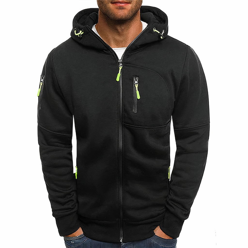 Modieuze hoodie met ritssluiting
