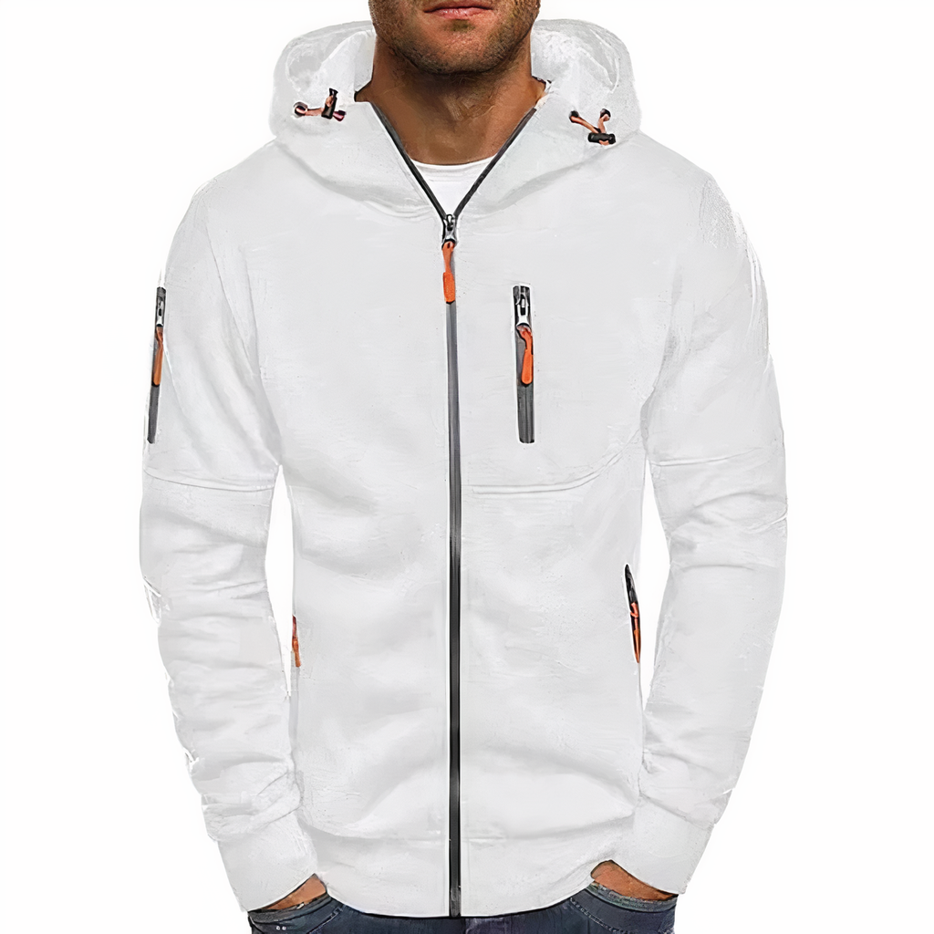Modieuze hoodie met ritssluiting