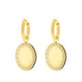 Vintage oorbellen met munthangers