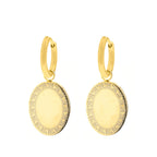 Vintage oorbellen met munthangers