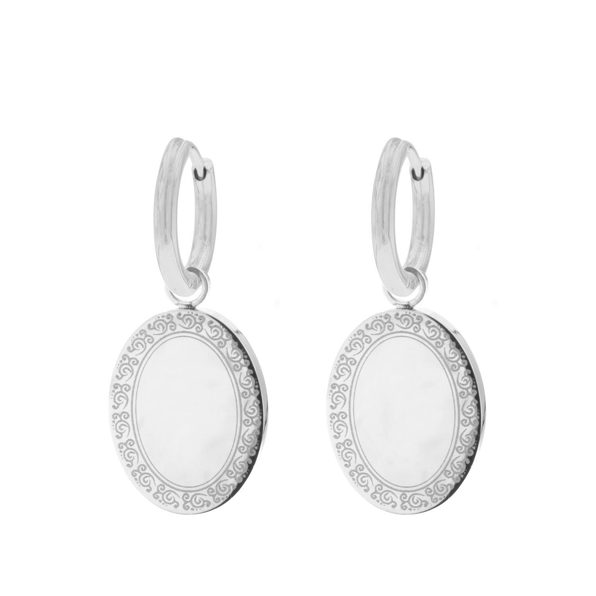 Vintage oorbellen met munthangers