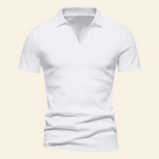 Katoenen V-hals polo