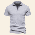 Katoenen V-hals polo