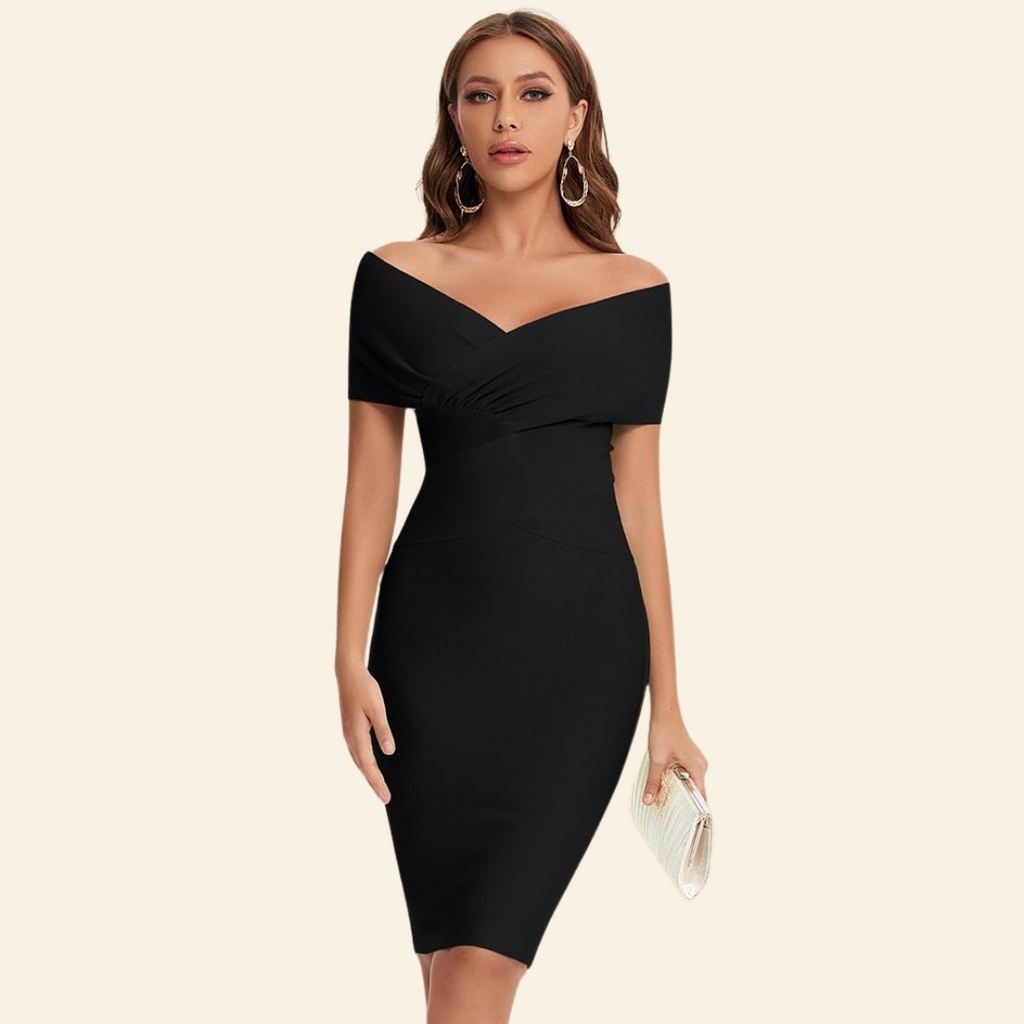 Bandagejurk Celeste met V-hals