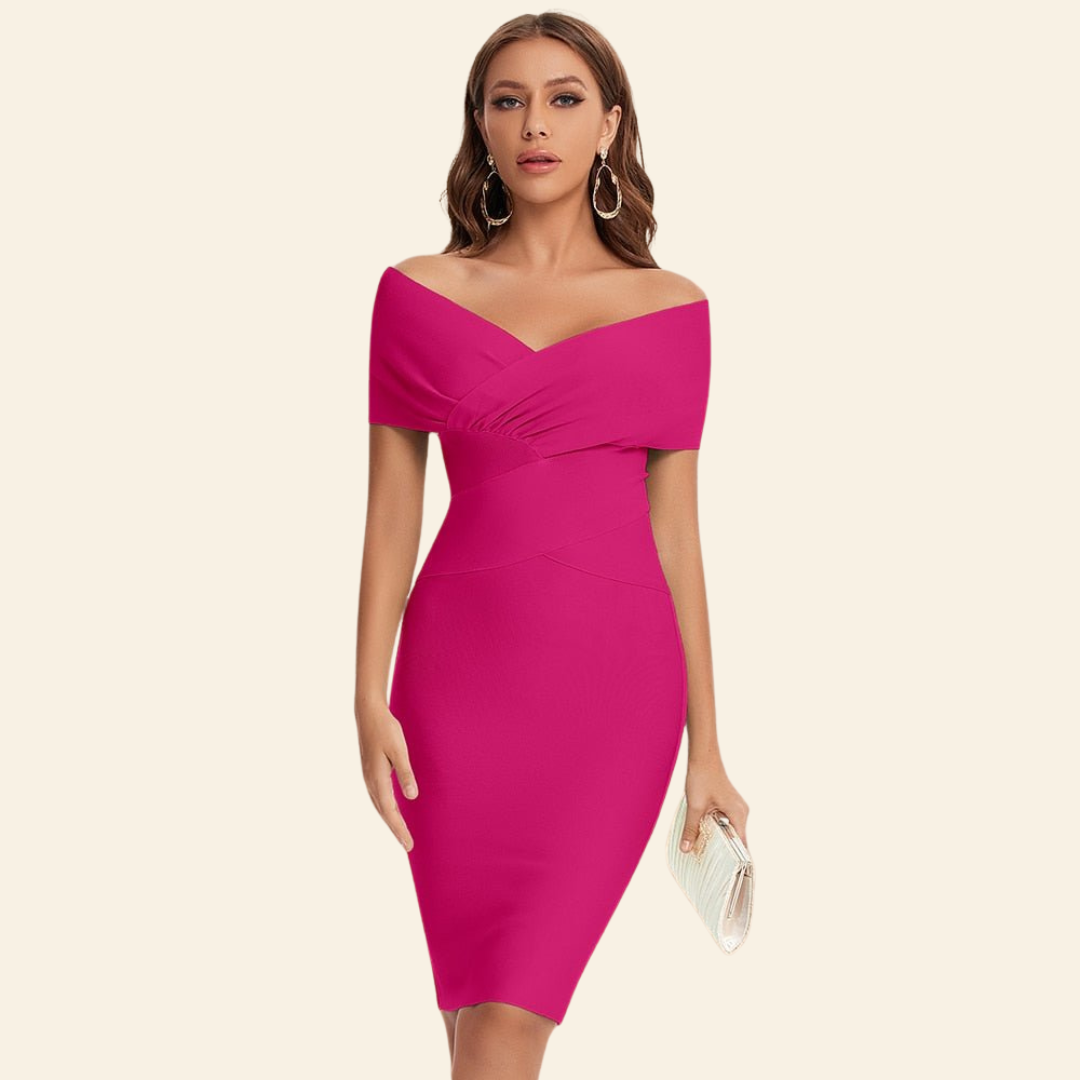 Bandagejurk Celeste met V-hals