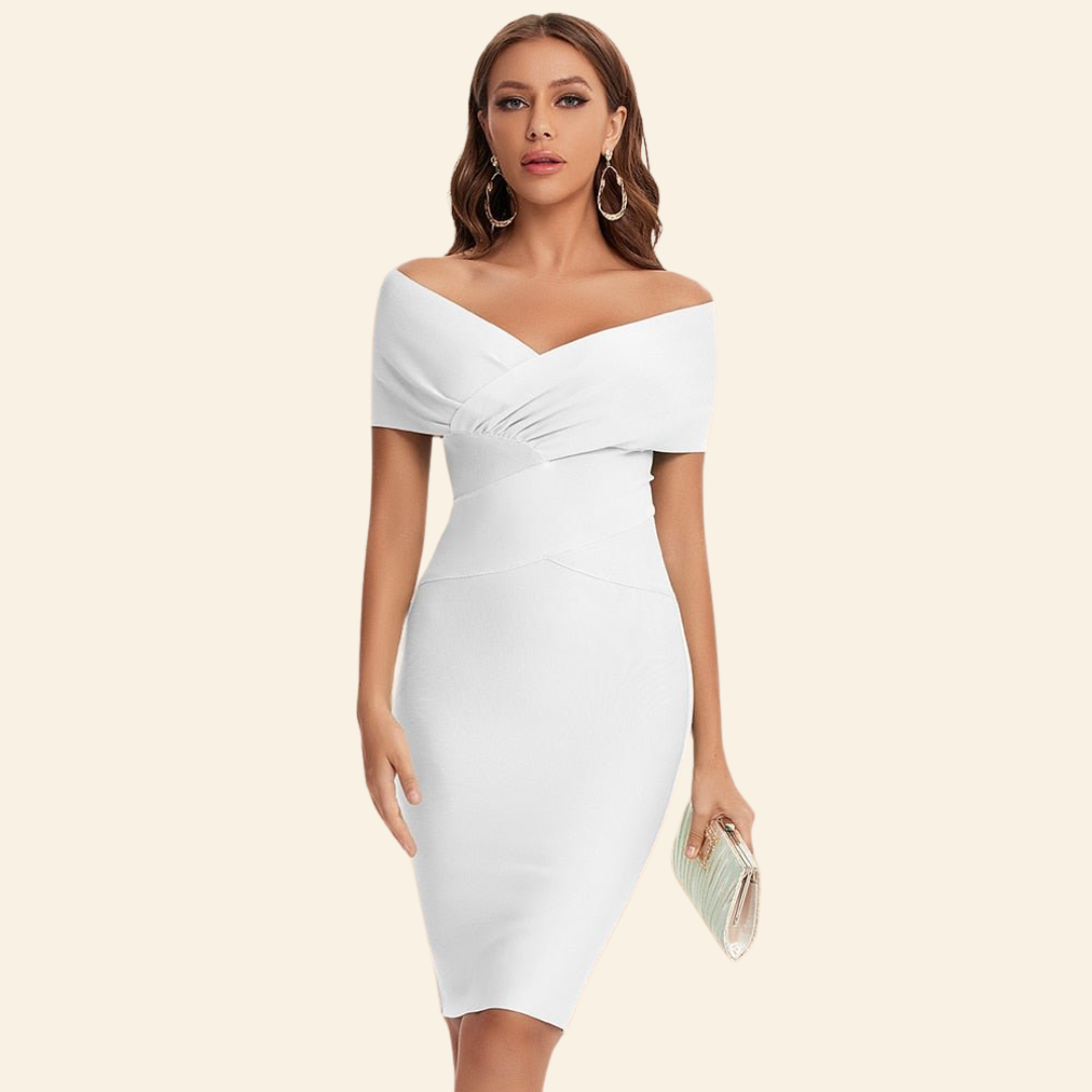Bandagejurk Celeste met V-hals