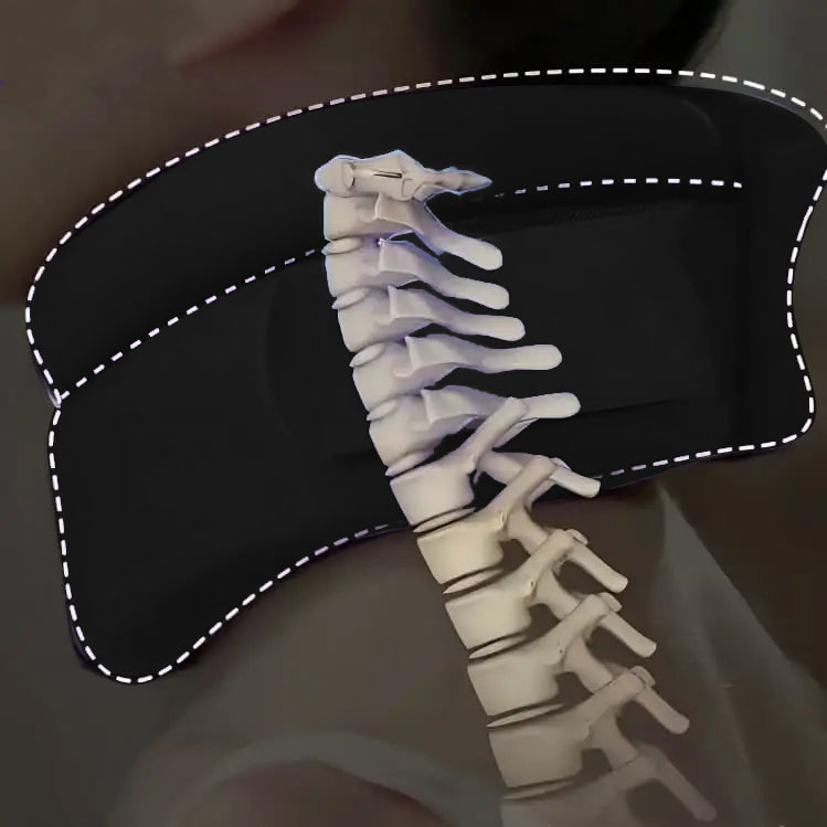 Ergonomische nekondersteuning tegen snurken